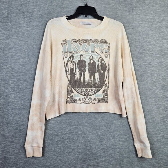 DAYDREAMER The Doors 1968 Tour Long Sleeve Waffle Knit Top Size XS - Picture 1 of 8